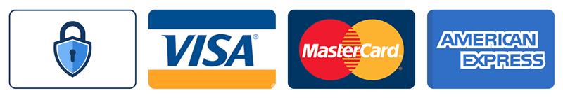 We accept all major debit and credit cards